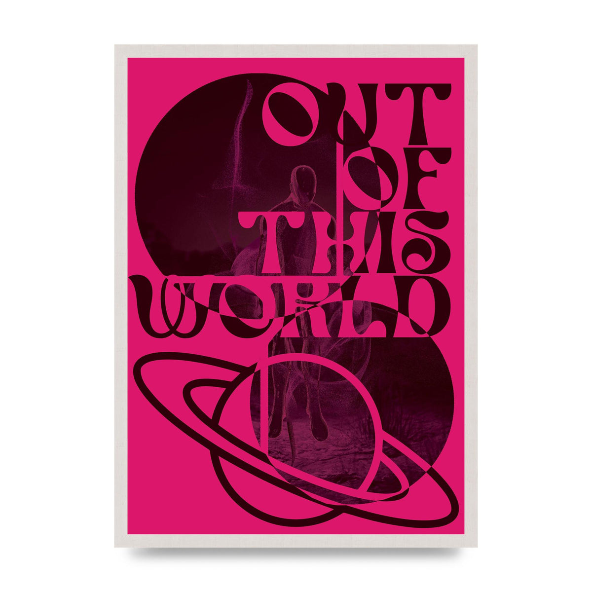 Out Of This World Lofi Pink" Art For The Home - A2 framed