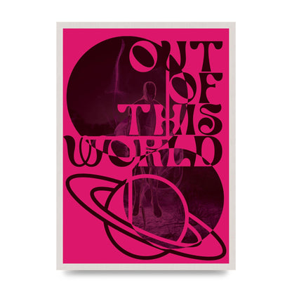 Out Of This World Lofi Pink" Art For The Home - A2 framed