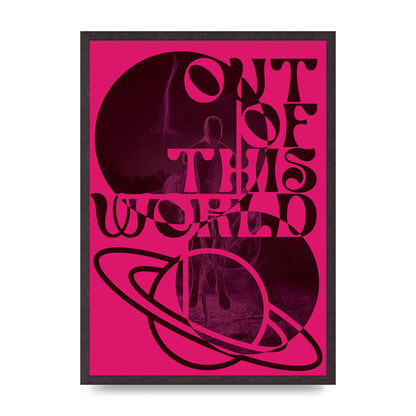 Out Of This World Lofi Pink" Art For The Home - A2 framed