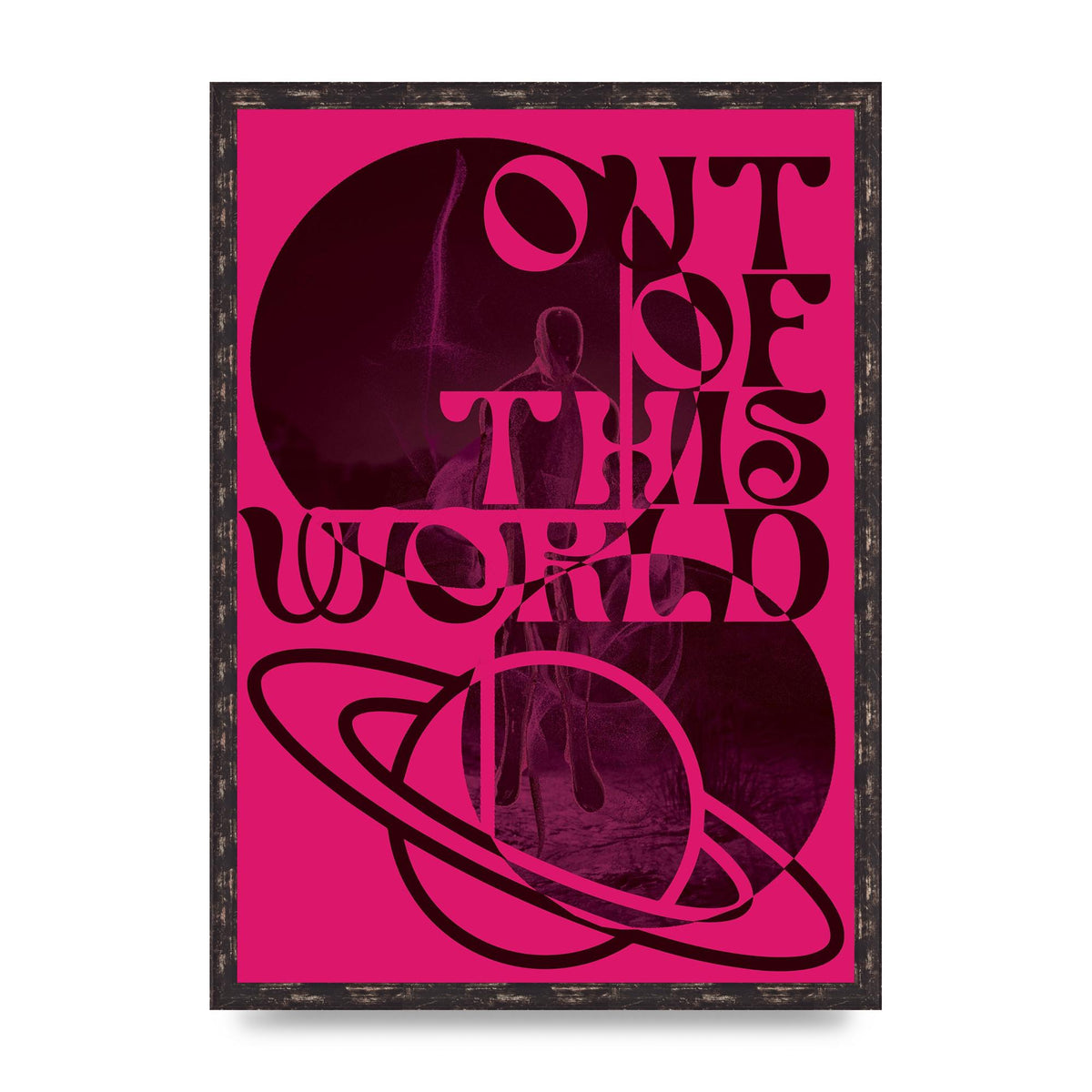 Out Of This World Lofi Pink" Art For The Home - A2 framed