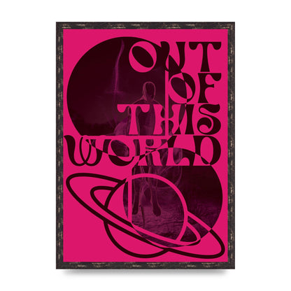 Out Of This World Lofi Pink" Art For The Home - A2 framed