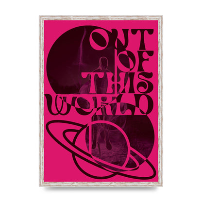 Out Of This World Lofi Pink" Art For The Home - A2 framed