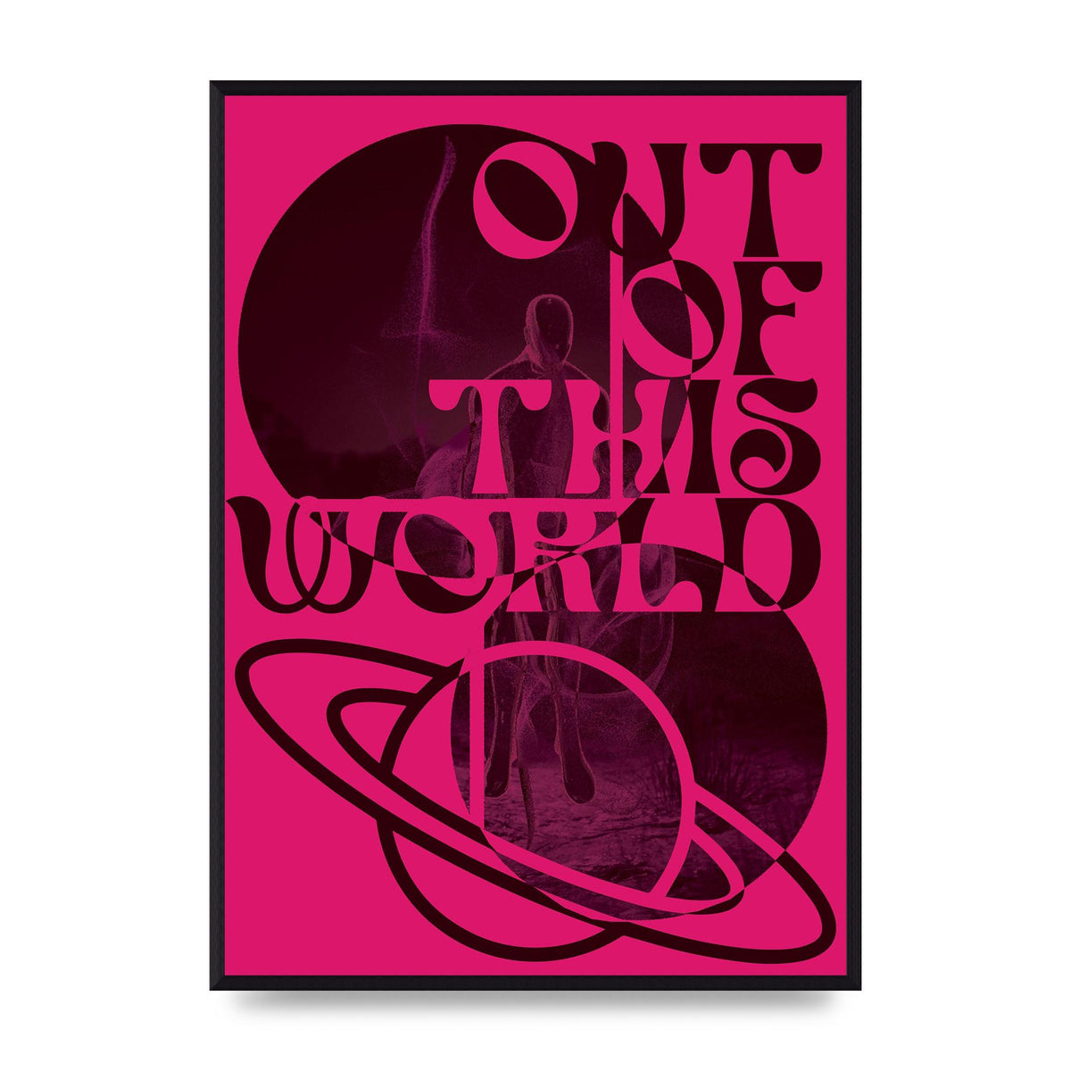 Out Of This World Lofi Pink" Art For The Home - A2 framed