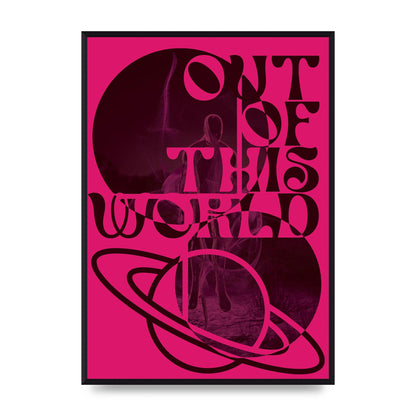 Out Of This World Lofi Pink" Art For The Home - A2 framed