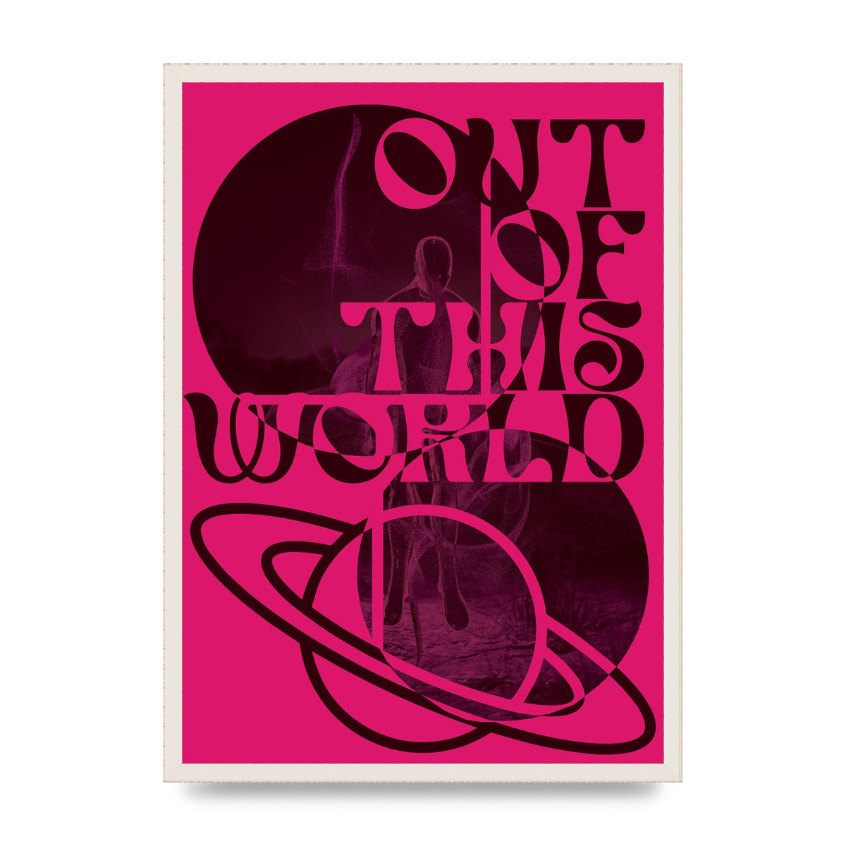 Out Of This World Lofi Pink" Art For The Home - A2 framed