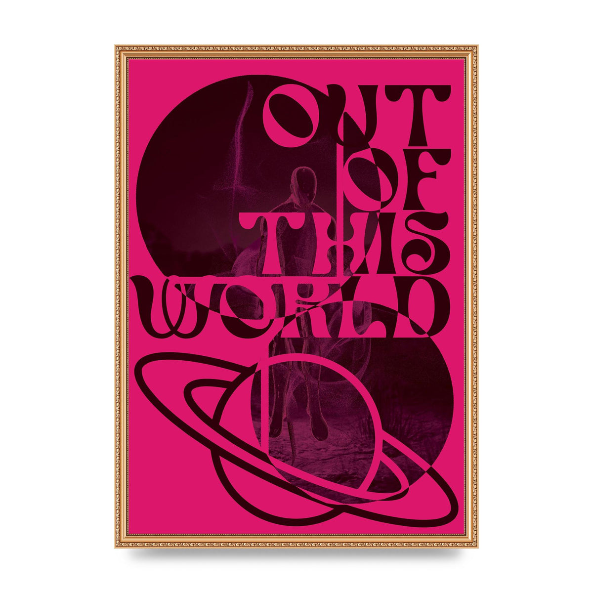 Out Of This World Lofi Pink" Art For The Home - A2 framed