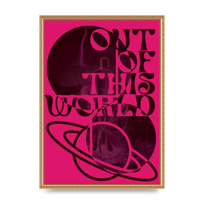 Out Of This World Lofi Pink" Art For The Home - A2 framed