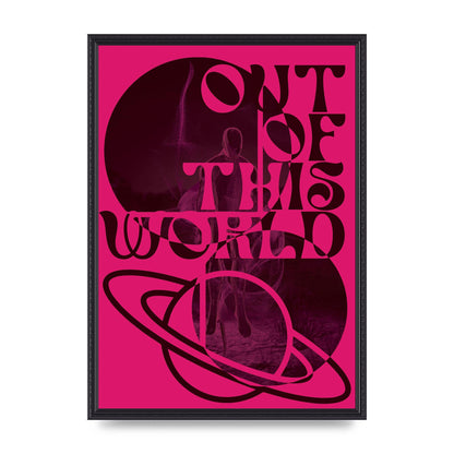 Out Of This World Lofi Pink" Art For The Home - A2 framed