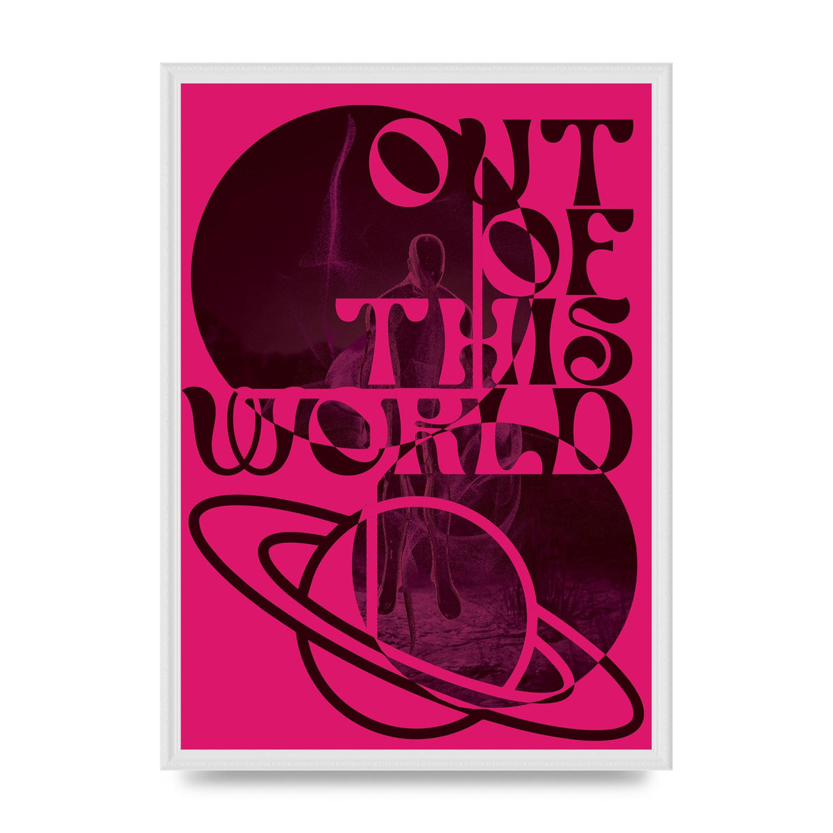 Out Of This World Lofi Pink" Art For The Home - A2 framed