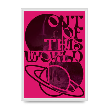 Out Of This World Lofi Pink" Art For The Home - A2 framed