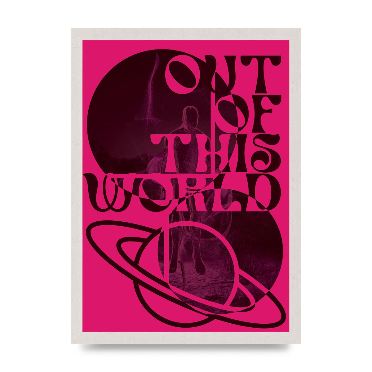 Out Of This World Lofi Pink" Art For The Home - A3 framed