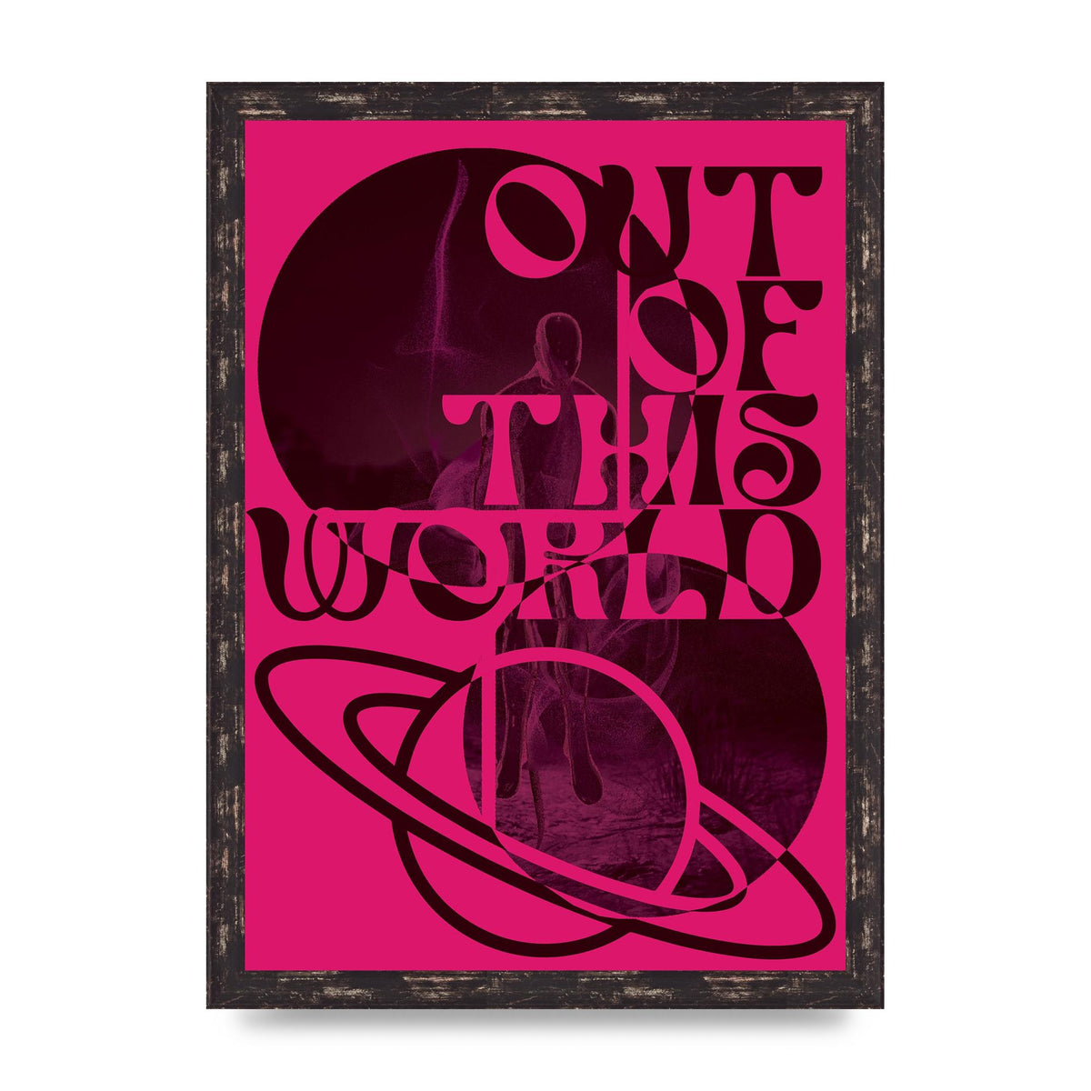 Out Of This World Lofi Pink" Art For The Home - A3 framed