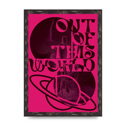 Out Of This World Lofi Pink" Art For The Home - A3 framed