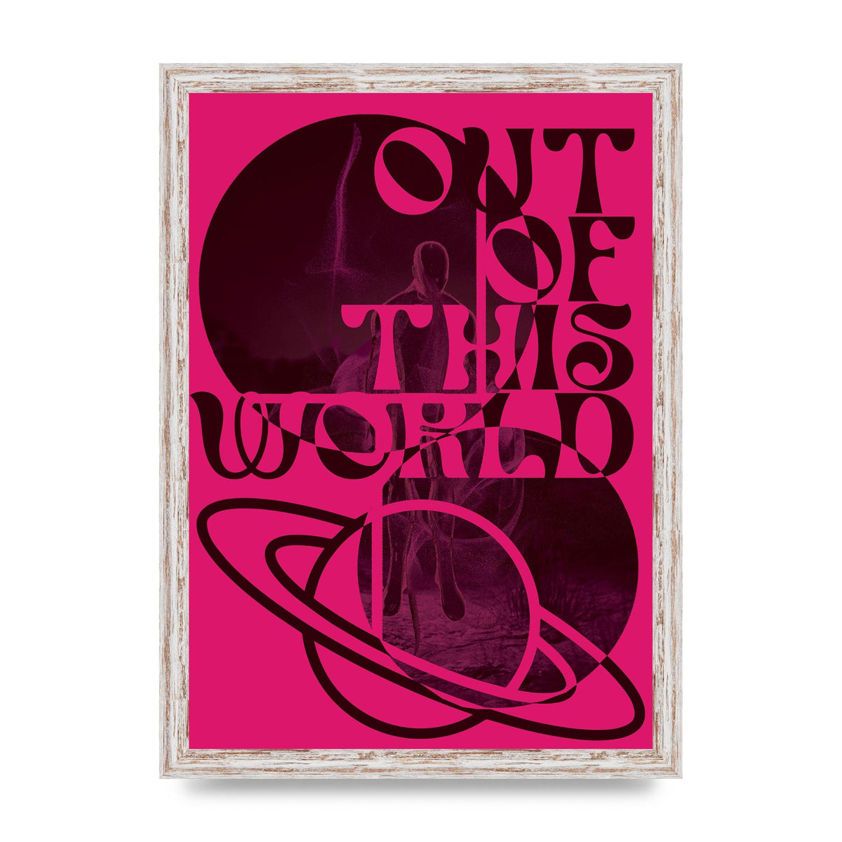 Out Of This World Lofi Pink" Art For The Home - A3 framed
