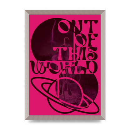 Out Of This World Lofi Pink" Art For The Home - A3 framed