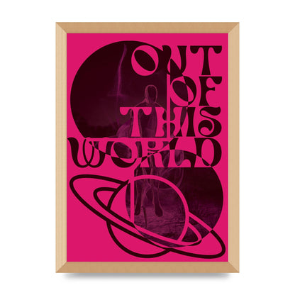 Out Of This World Lofi Pink" Art For The Home - A3 framed