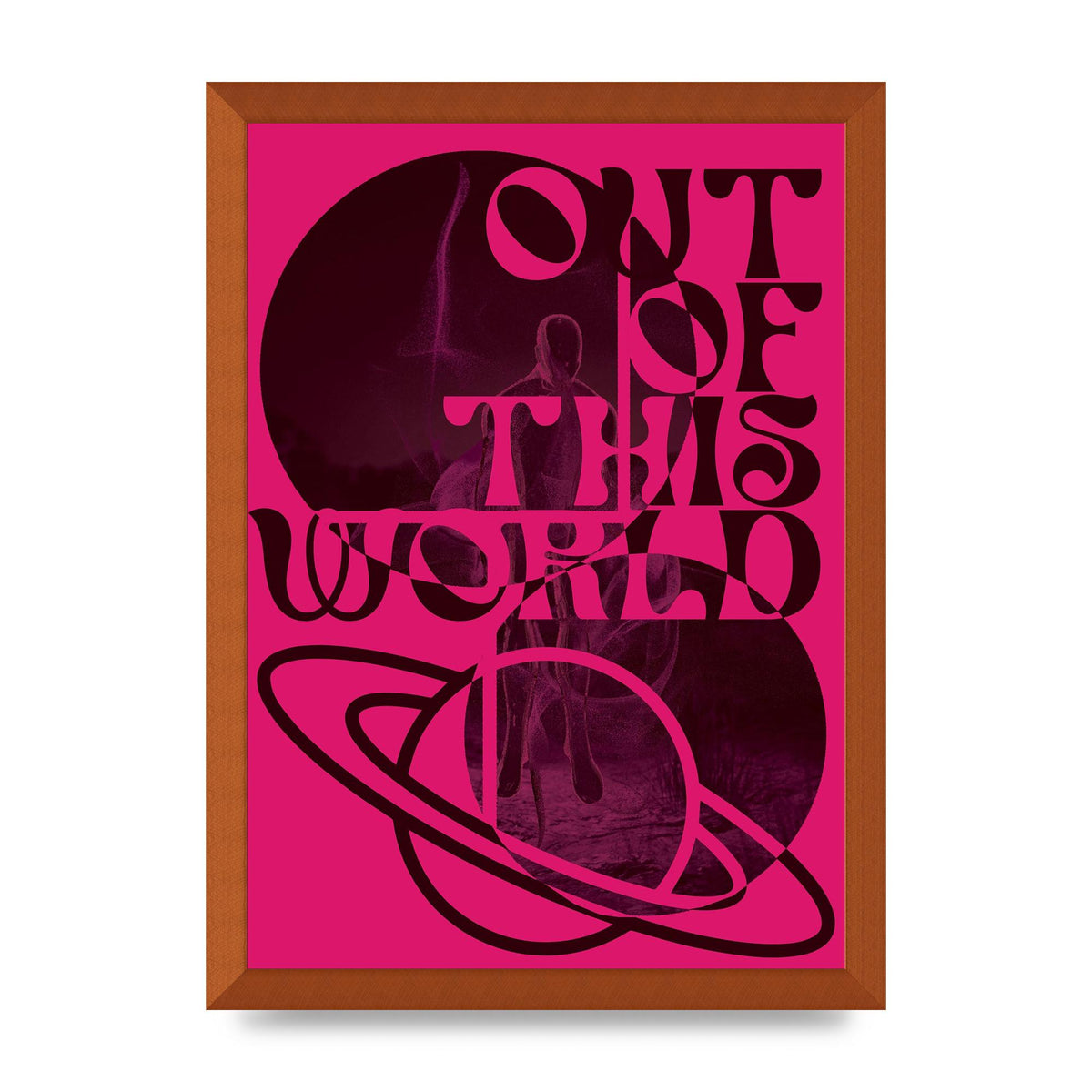 Out Of This World Lofi Pink" Art For The Home - A3 framed