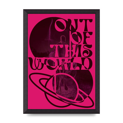 Out Of This World Lofi Pink" Art For The Home - A3 framed
