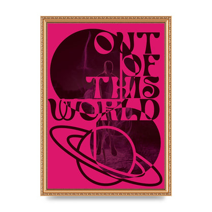 Out Of This World Lofi Pink" Art For The Home - A3 framed