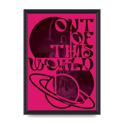 Out Of This World Lofi Pink" Art For The Home - A3 framed