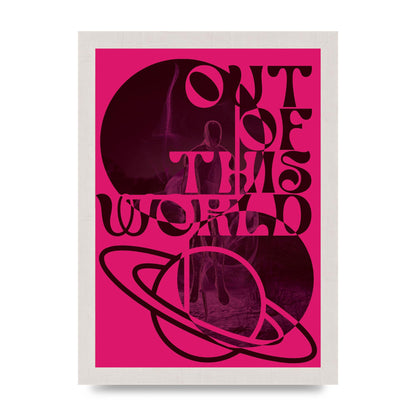 Out Of This World Lofi Pink" Art For The Home - A4 framed