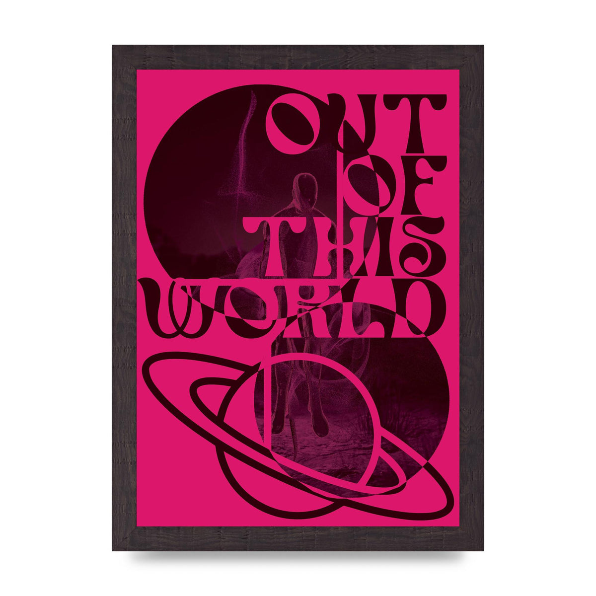 Out Of This World Lofi Pink" Art For The Home - A4 framed