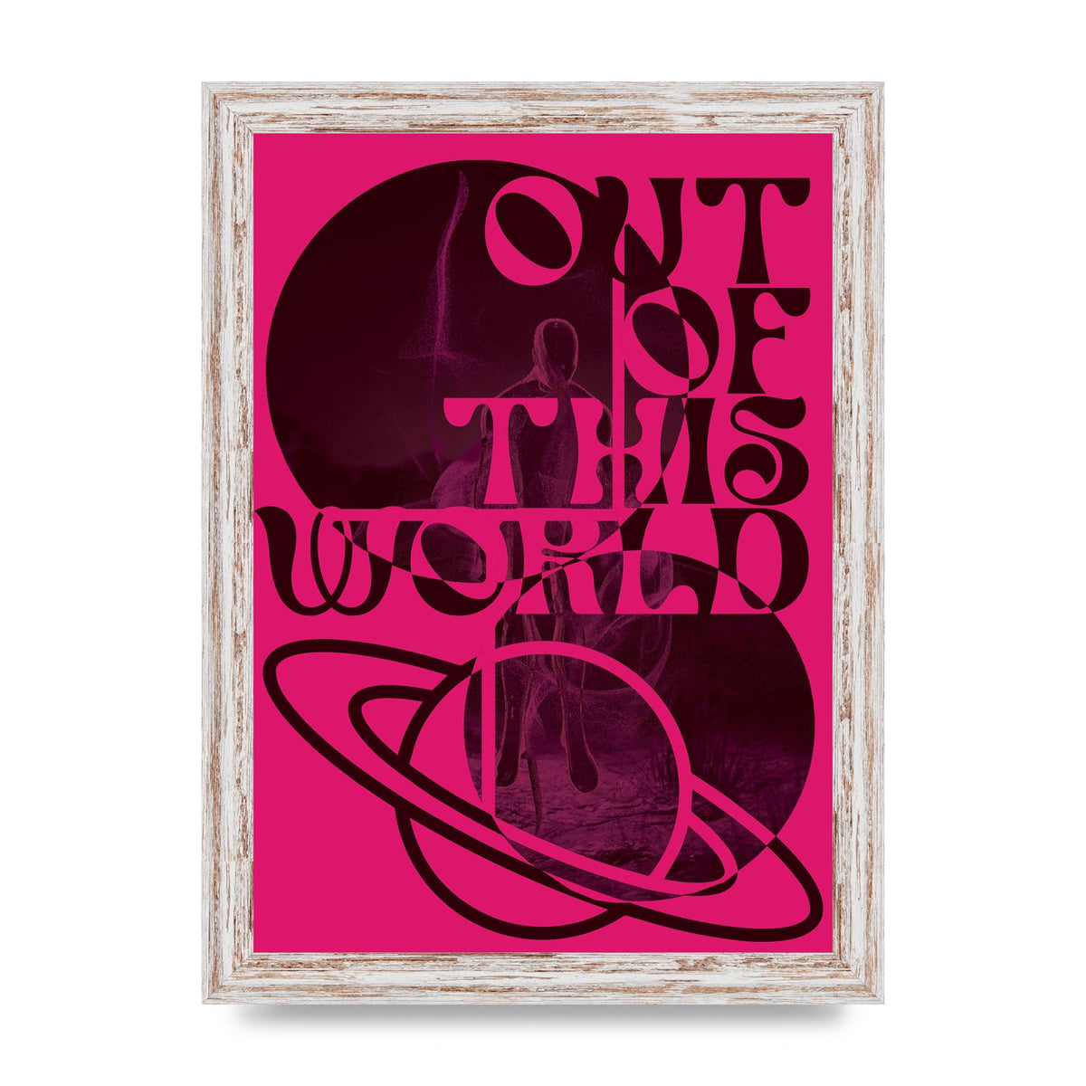 Out Of This World Lofi Pink" Art For The Home - A4 framed