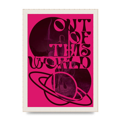 Out Of This World Lofi Pink" Art For The Home - A4 framed