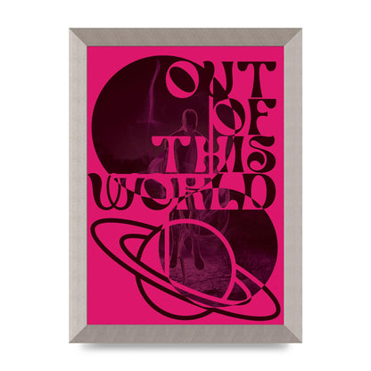 Out Of This World Lofi Pink" Art For The Home - A4 framed