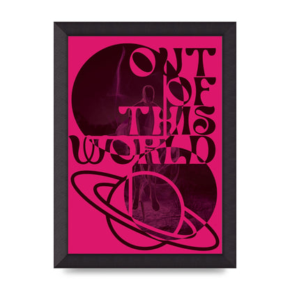 Out Of This World Lofi Pink" Art For The Home - A4 framed