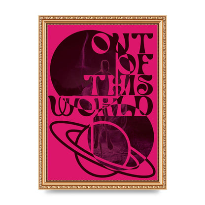 Out Of This World Lofi Pink" Art For The Home - A4 framed