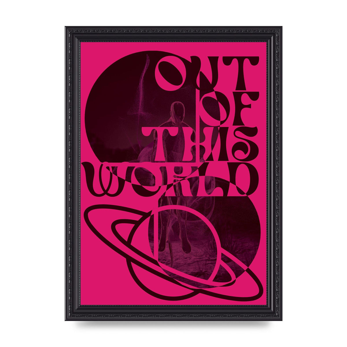Out Of This World Lofi Pink" Art For The Home - A4 framed