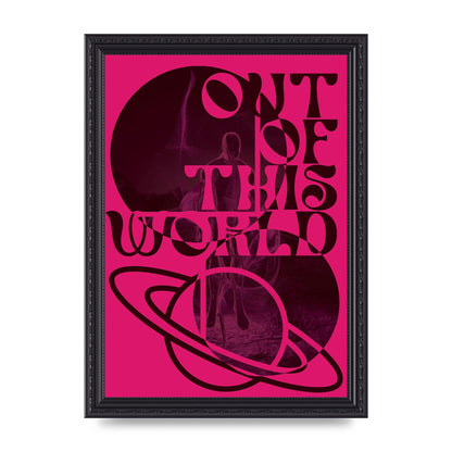 Out Of This World Lofi Pink" Art For The Home - A4 framed
