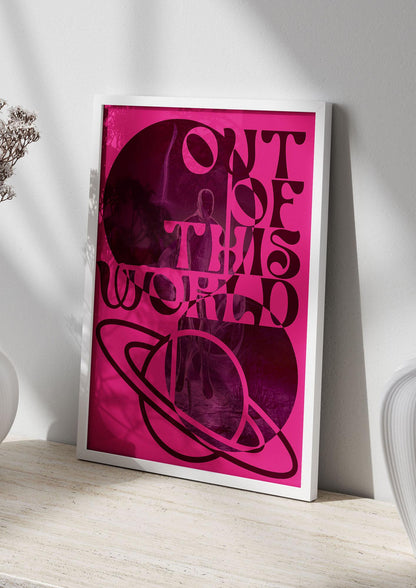 Out Of This World Lofi Pink" Art For The Home - living room 2
