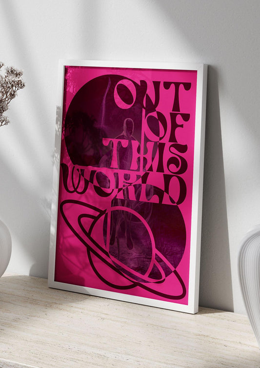 Out Of This World Lofi Pink" Art For The Home - living room 2