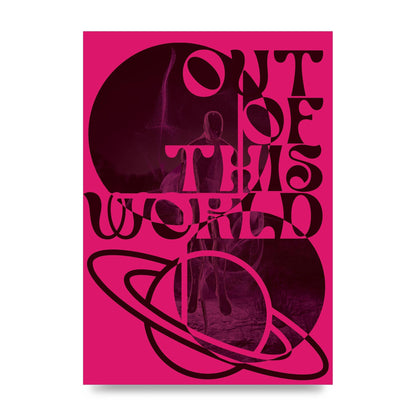 Out Of This World Lofi Pink" Art For The Home - unframed print