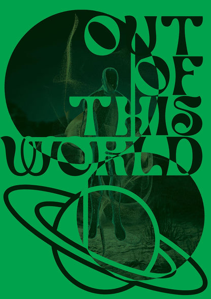 Out Of This World Lofi Green" Printed Poster - detail