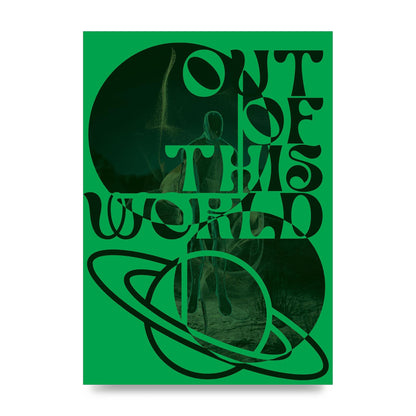 Out Of This World Lofi Green" Printed Poster - unframed print