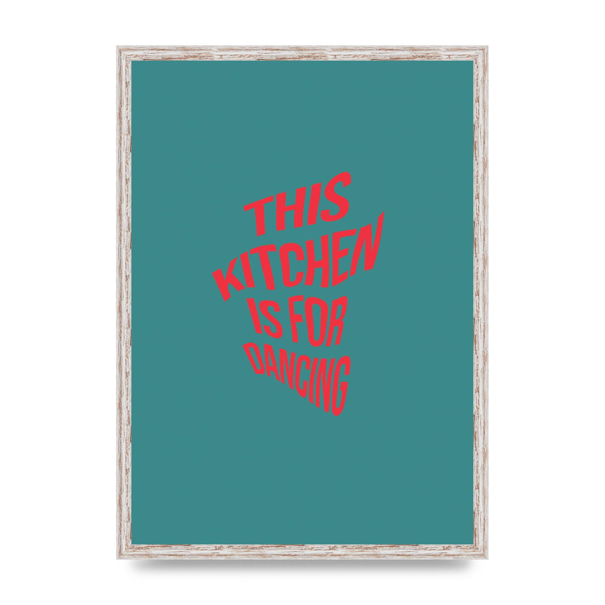 Kitchen Is For Dancing" Wall Art - A2 framed