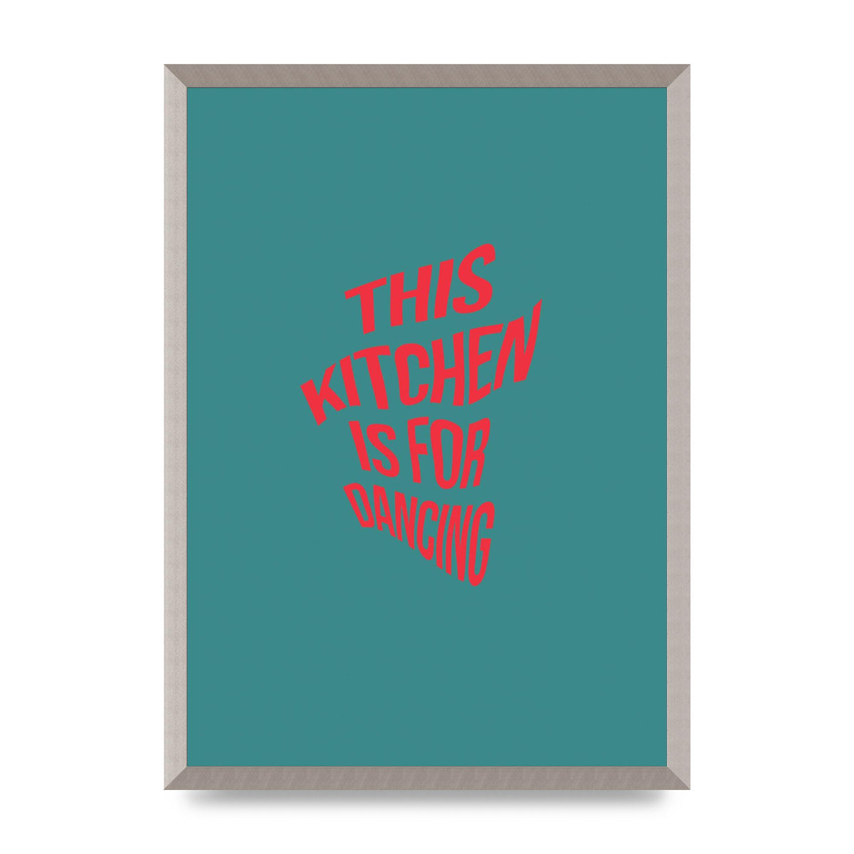 Kitchen Is For Dancing" Wall Art - A2 framed