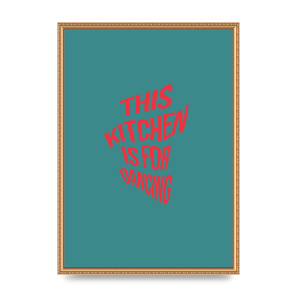 Kitchen Is For Dancing" Wall Art - A2 framed