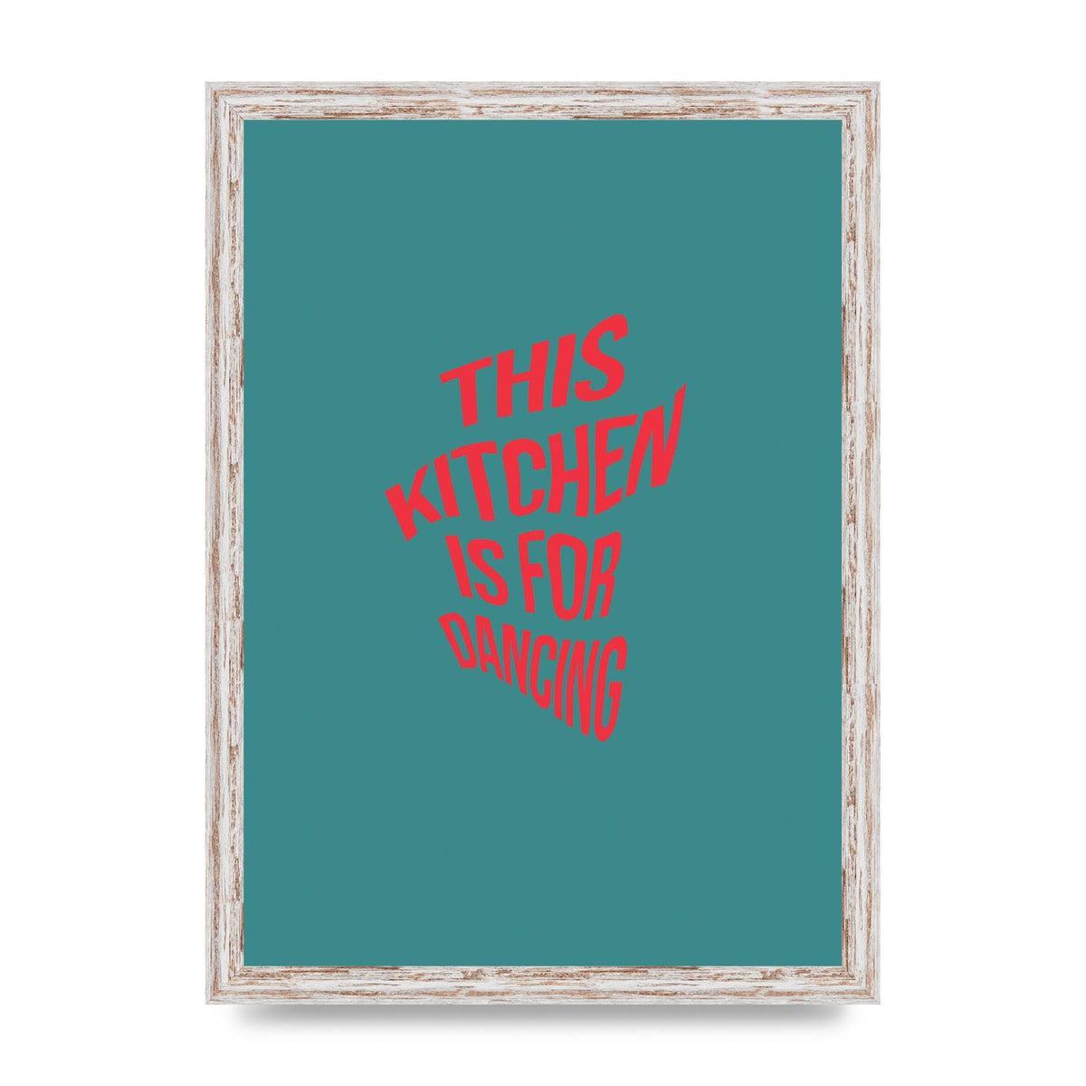 Kitchen Is For Dancing" Wall Art - A3 framed