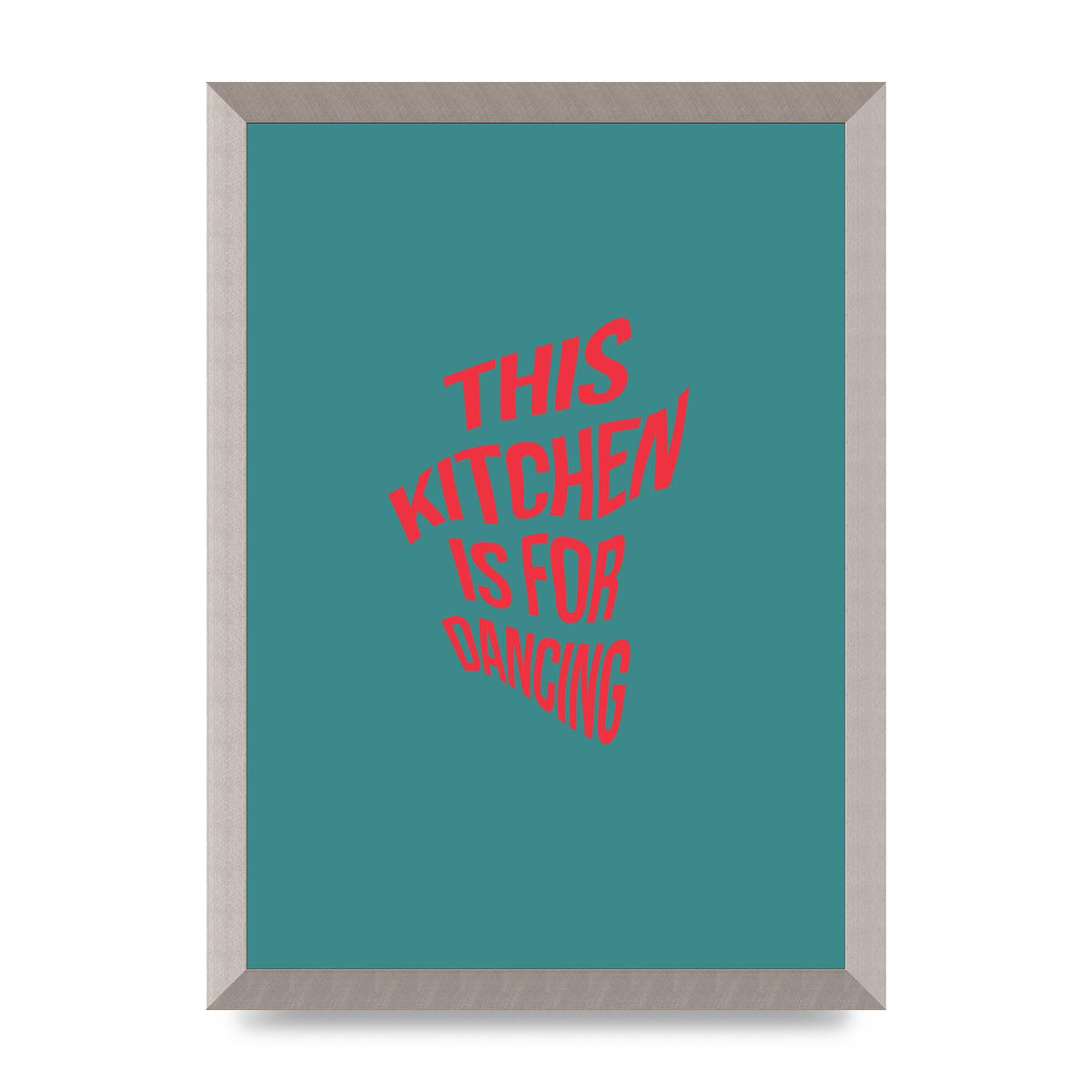 Kitchen Is For Dancing" Wall Art - A3 framed