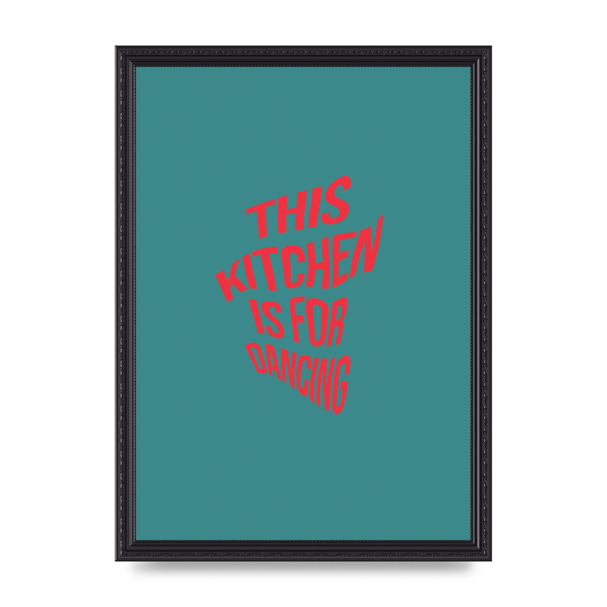 Kitchen Is For Dancing" Wall Art - A3 framed