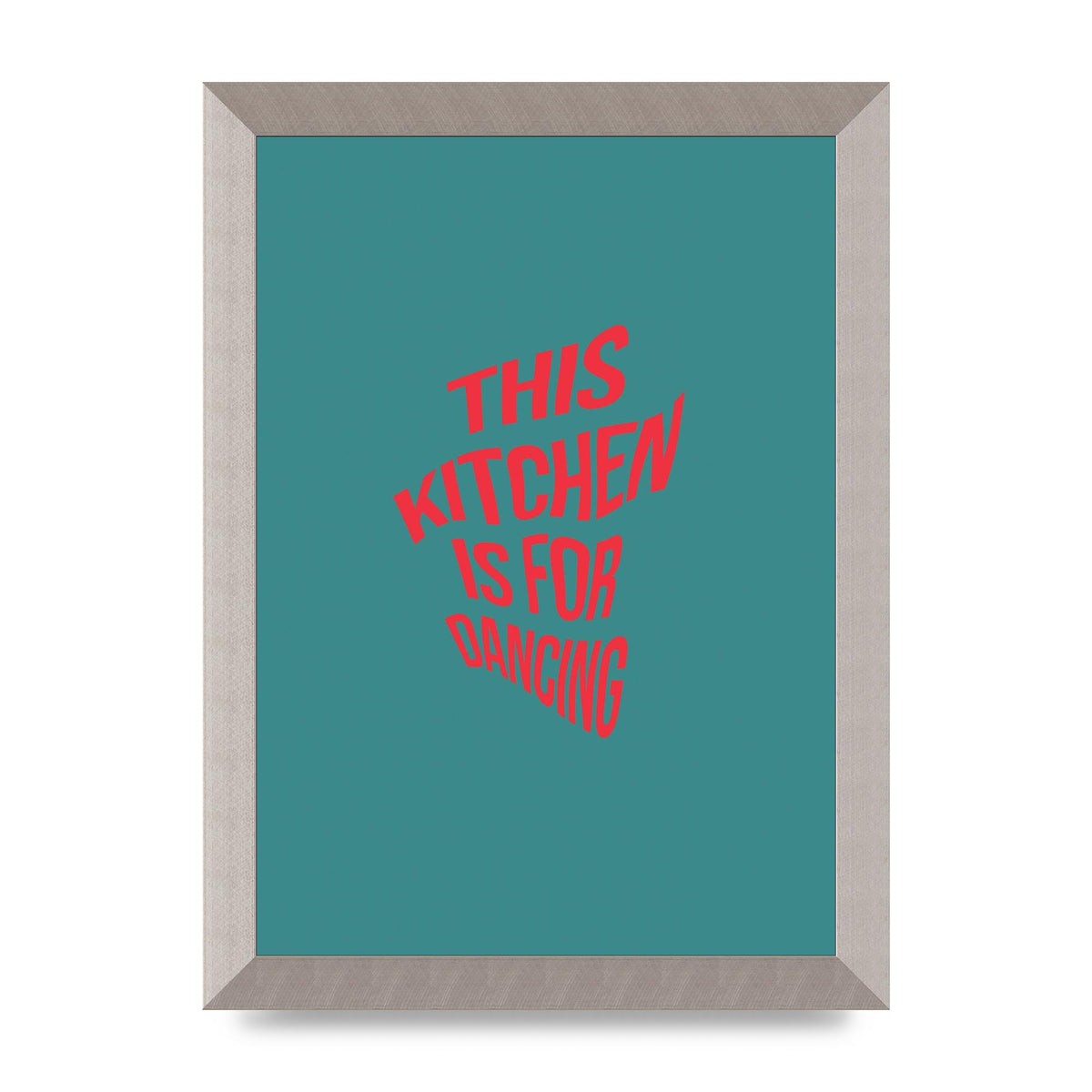 Kitchen Is For Dancing" Wall Art - A4 framed