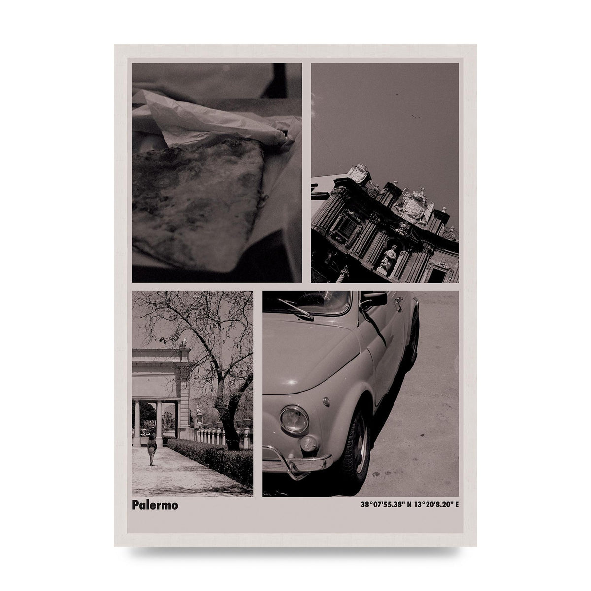 35Mm Palermo Sicily Printed Poster - A2 framed