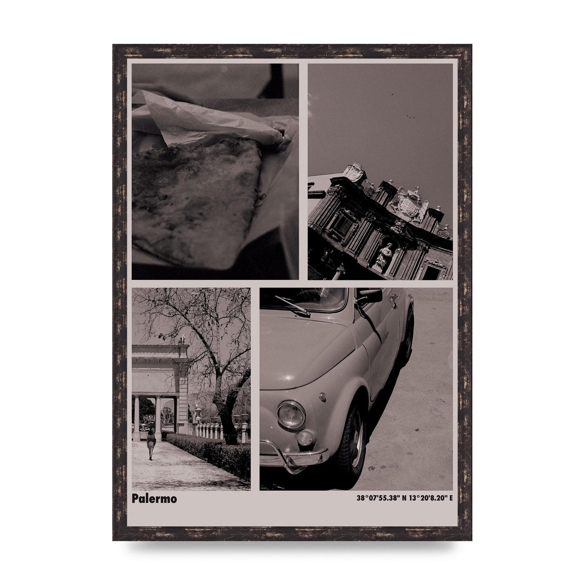 35Mm Palermo Sicily Printed Poster - A2 framed