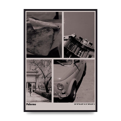 35Mm Palermo Sicily Printed Poster - A2 framed