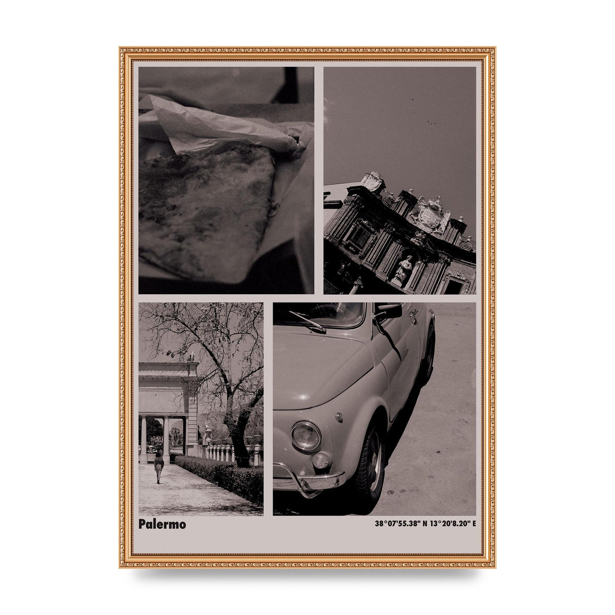 35Mm Palermo Sicily Printed Poster - A2 framed