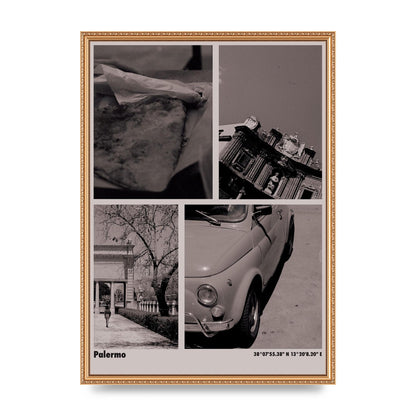 35Mm Palermo Sicily Printed Poster - A2 framed